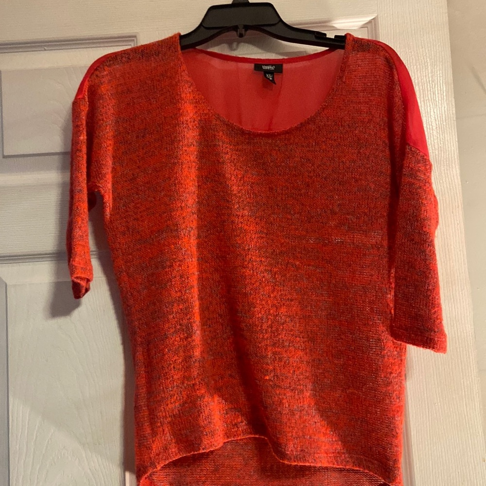 Knit and sheer top!